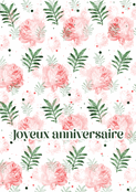 Fleurs d&eacute;licates pour un anniversaire lumineux